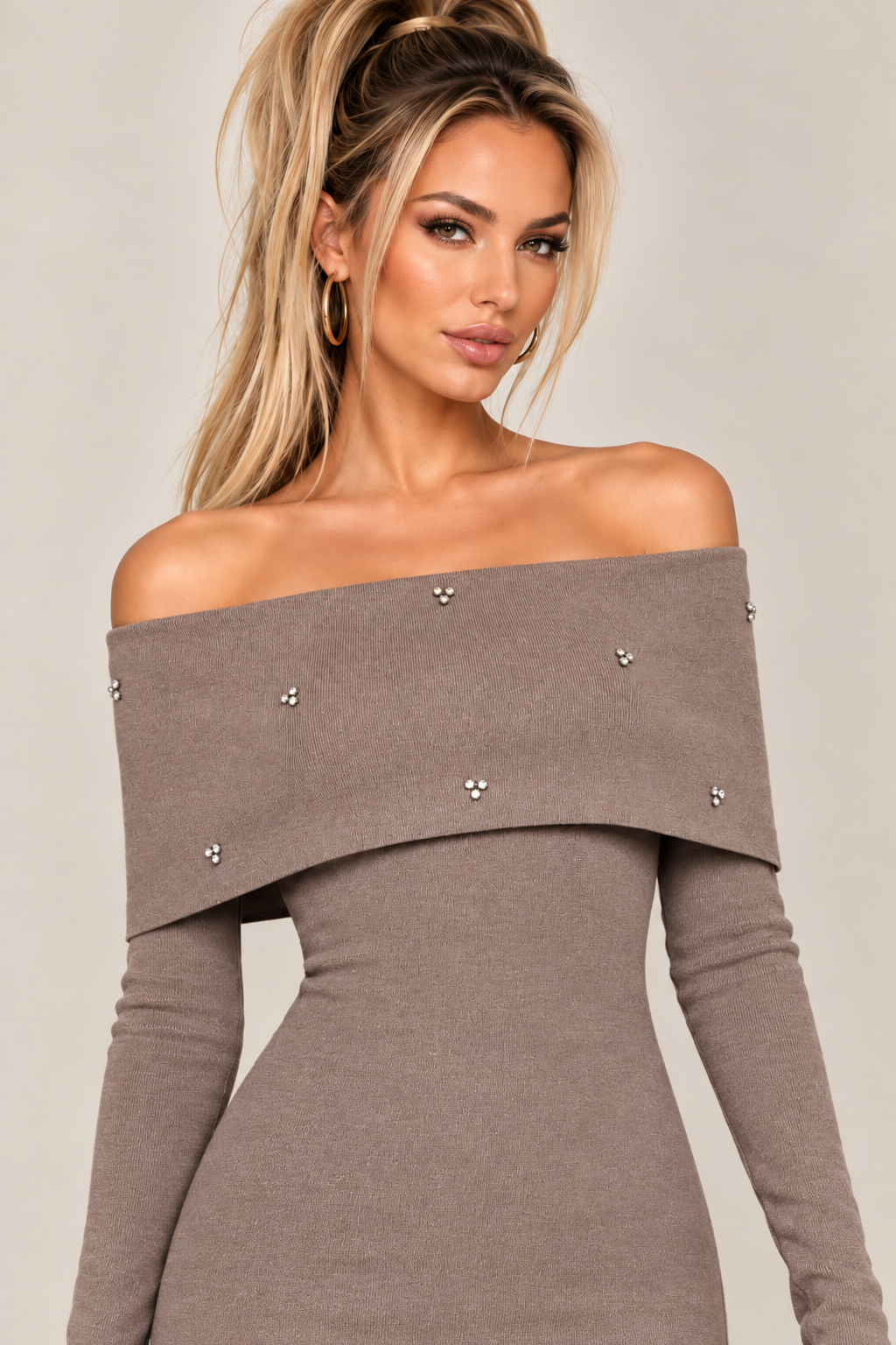 OFF-THE-SHOULDER MAXI DRESS - KOCCA
