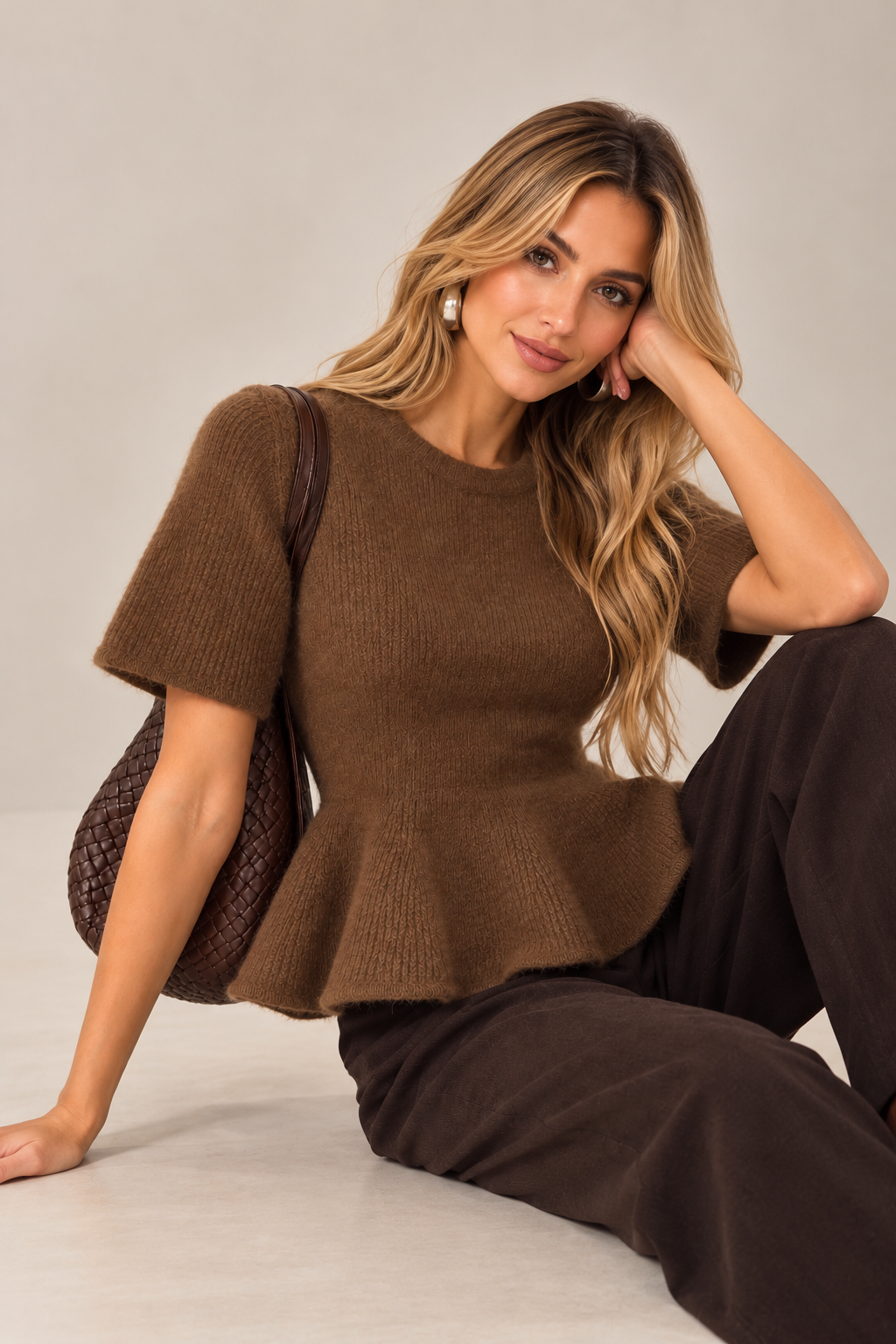 CAMISOLA PEPLUM EM MALHA - ACCESS