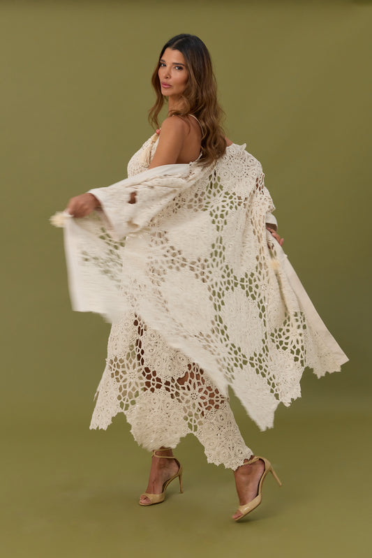 KIMONO GUIPUR SWALLOW