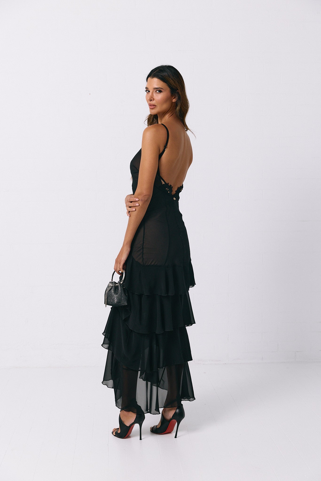 VESTIDO FOLHOS SWALLOW