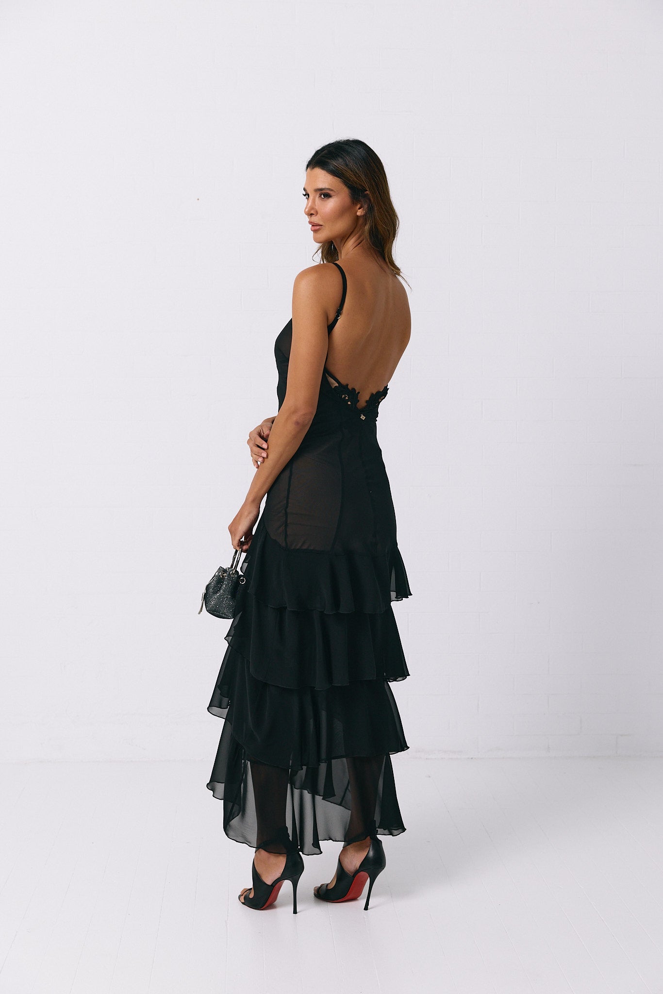 VESTIDO FOLHOS SWALLOW