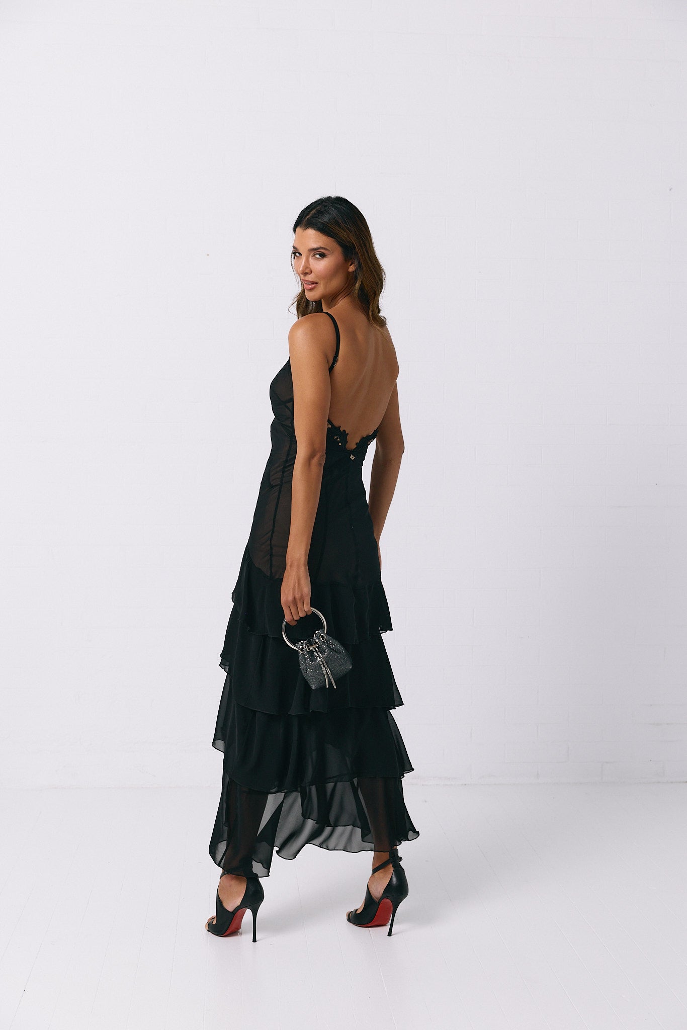 VESTIDO FOLHOS SWALLOW