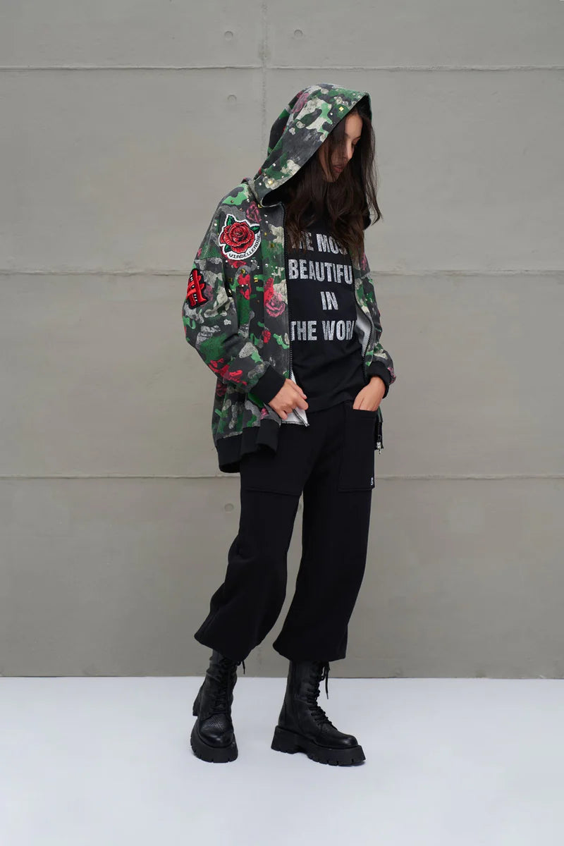 CASACO OVERSIZE TROPA FLORAL VDR