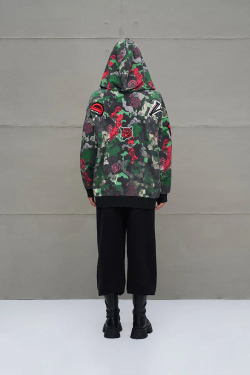 CASACO OVERSIZE TROPA FLORAL VDR