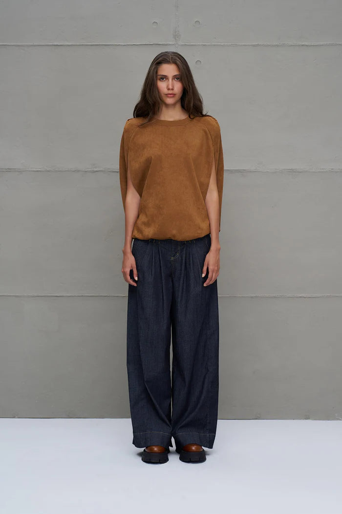 CALÇAS DENIM COM PINÇAS VDR