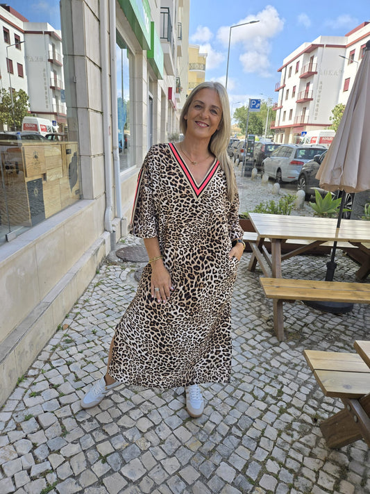VESTIDO ANIMAL PRINT GUSI