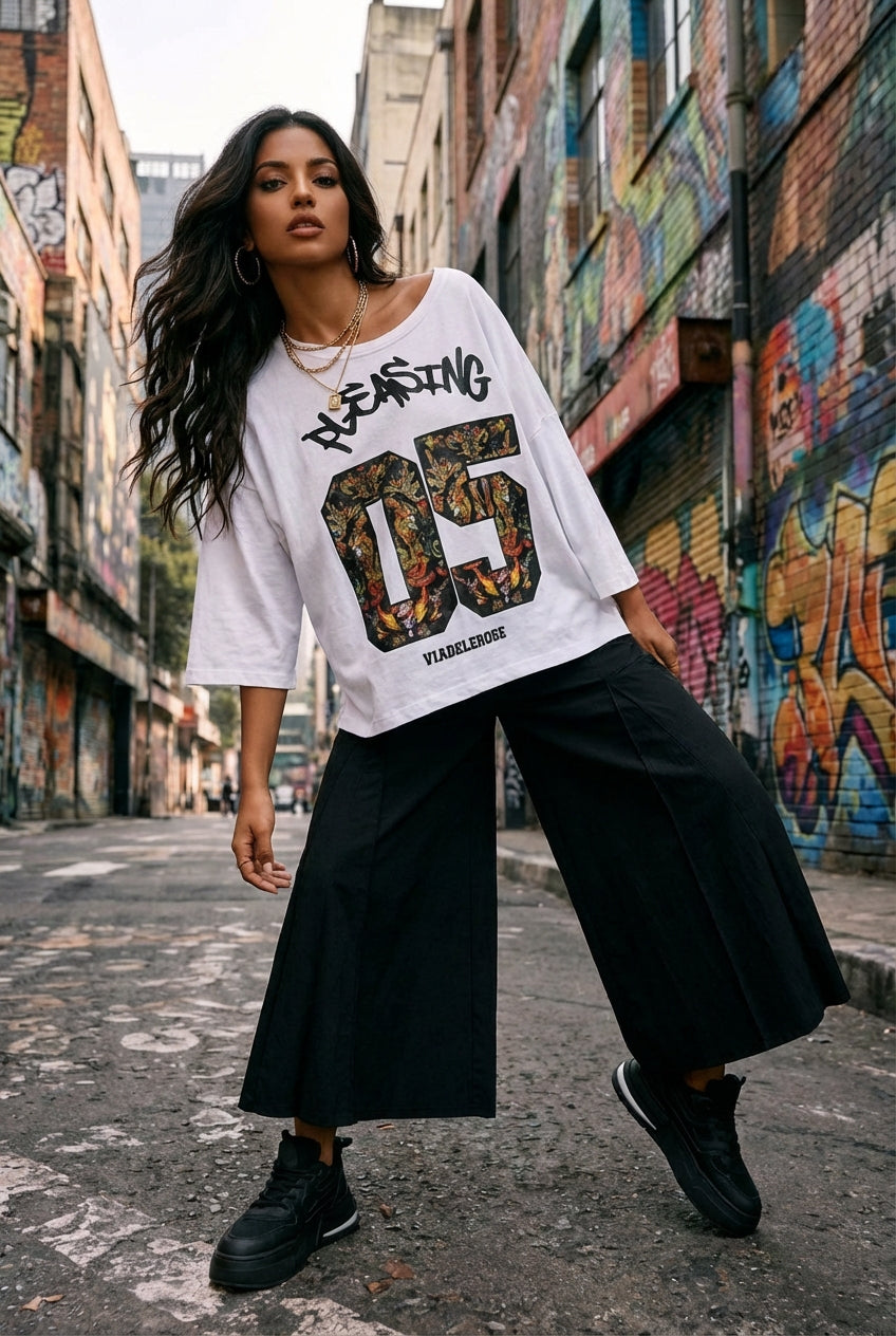 T-SHIRT OVERSIZE ESTAMPADO GRÁFICO VDR