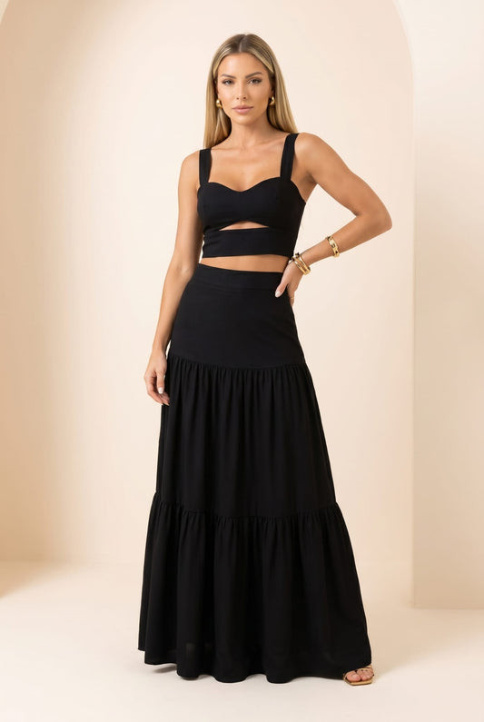 CONJUNTO TOP & SAIA NO SECRETS