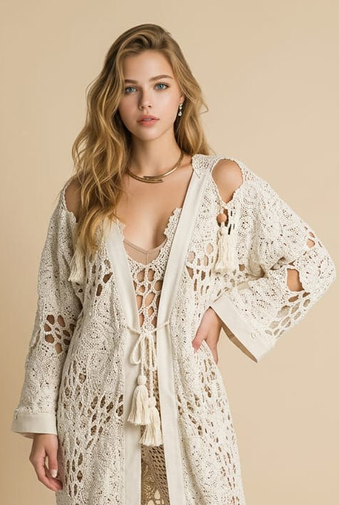 KIMONO GUIPUR SWALLOW