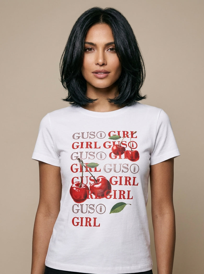 T-SHIRT CEREJA GUSI
