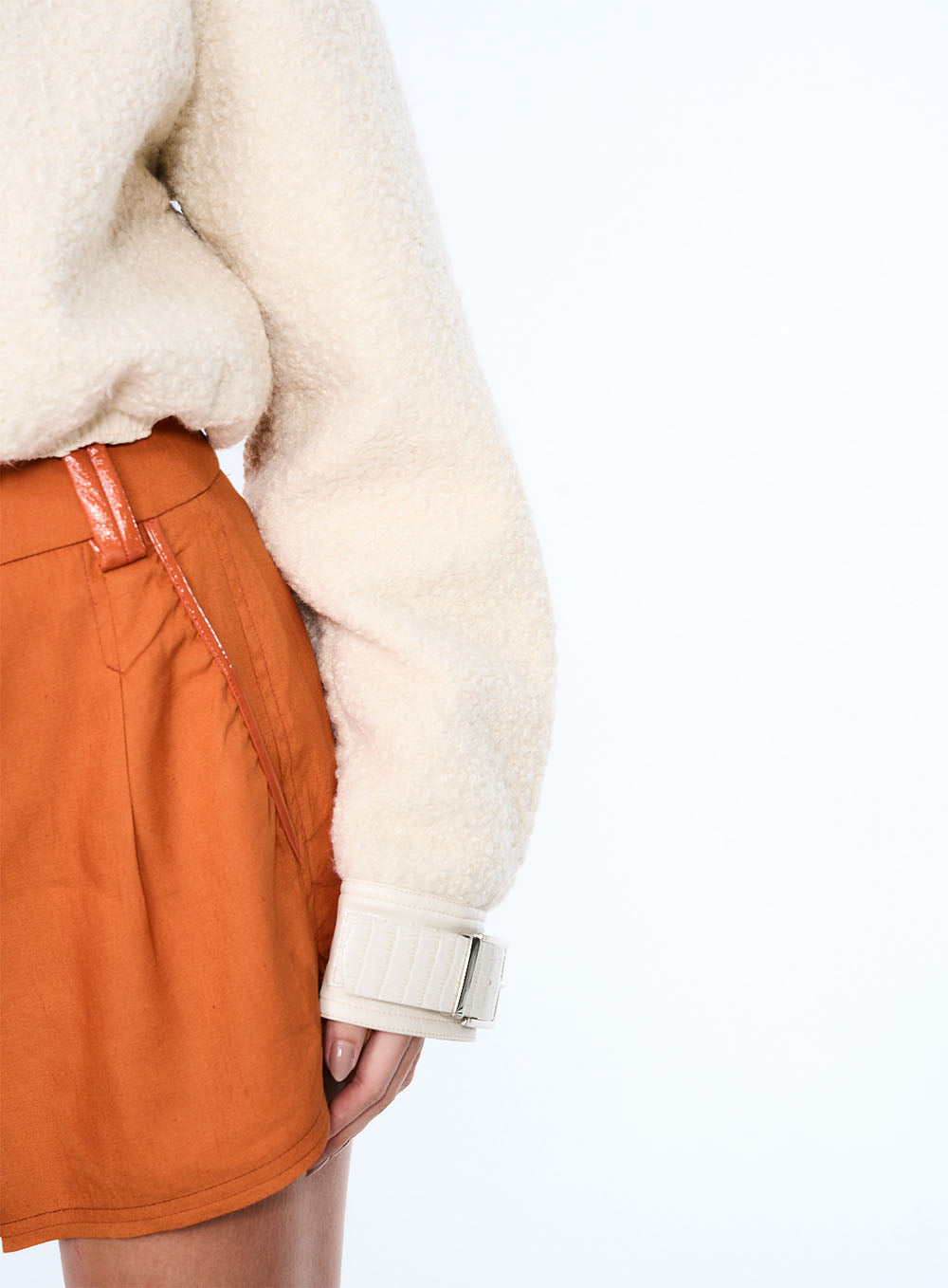 CASACO CURTO TEDDY OPEN