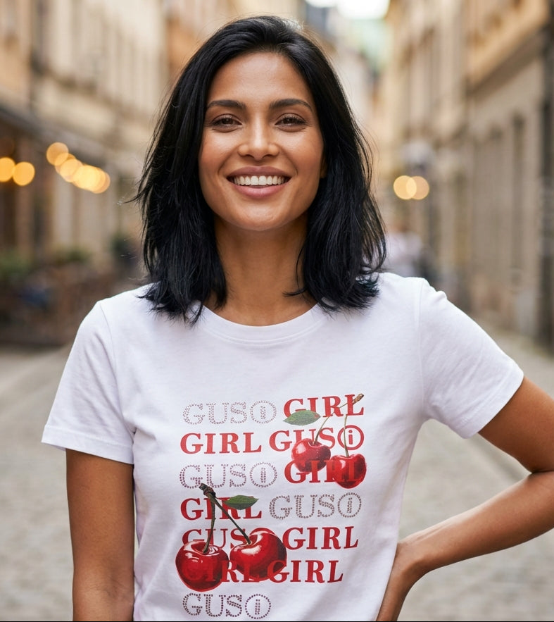 T-SHIRT CEREJA GUSI