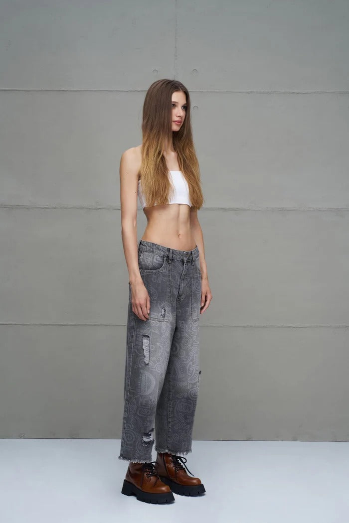 CALÇAS JEANS ESTAMPADAS VDR