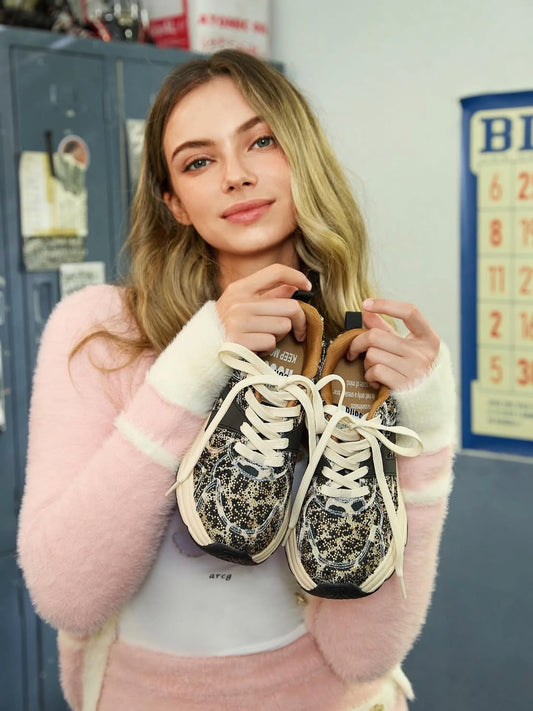 TÉNIS LEOPARDO STRASS RUSSEL MATOS